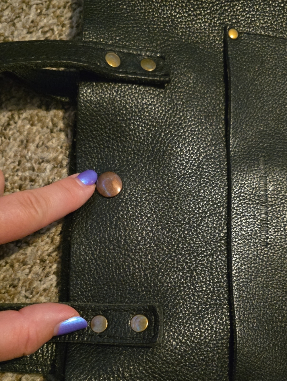 Portland Leather Large Crossbody Tote - Picture 12 of 13